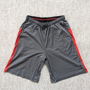 Gray and Red Reebok Athletic Shorts